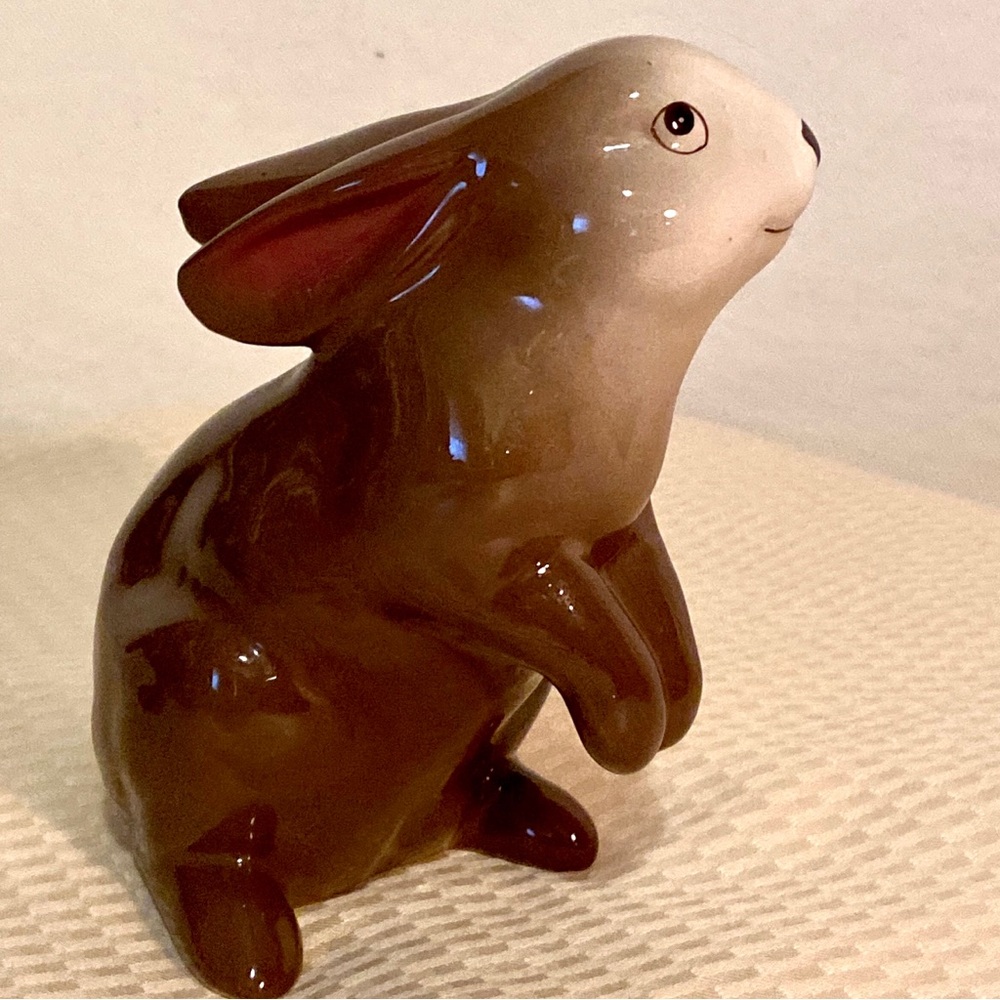 Vintage Ceramic  Rabbit Bunny Figurine adorable thumper - Picture 4 of 7